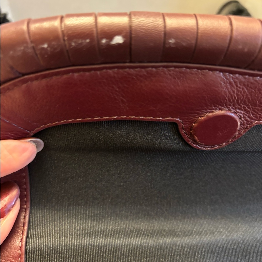 Vince Camuto Deep Red Shoulder Bag - Picture 5 of 5